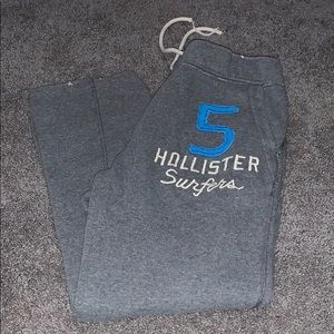 Grey Hollister sweatpants.